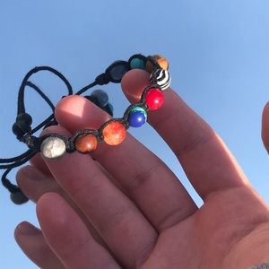 Adjustable planet bracelet